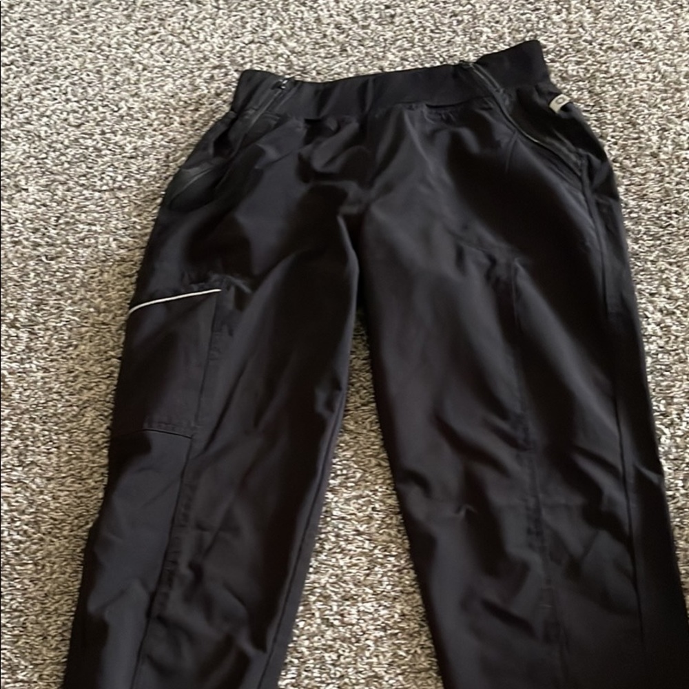 Black healing hands scrub pants